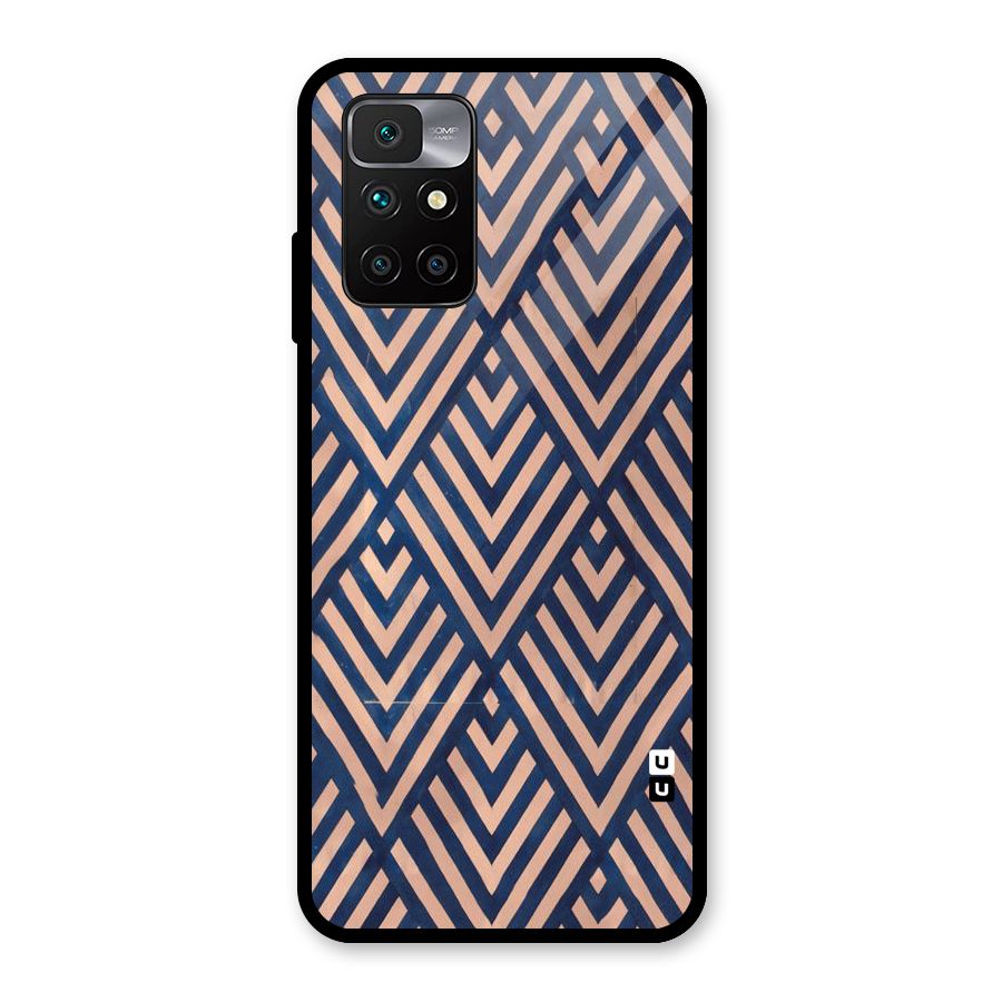Blue Peach Glass Back Case for Redmi 10 Prime