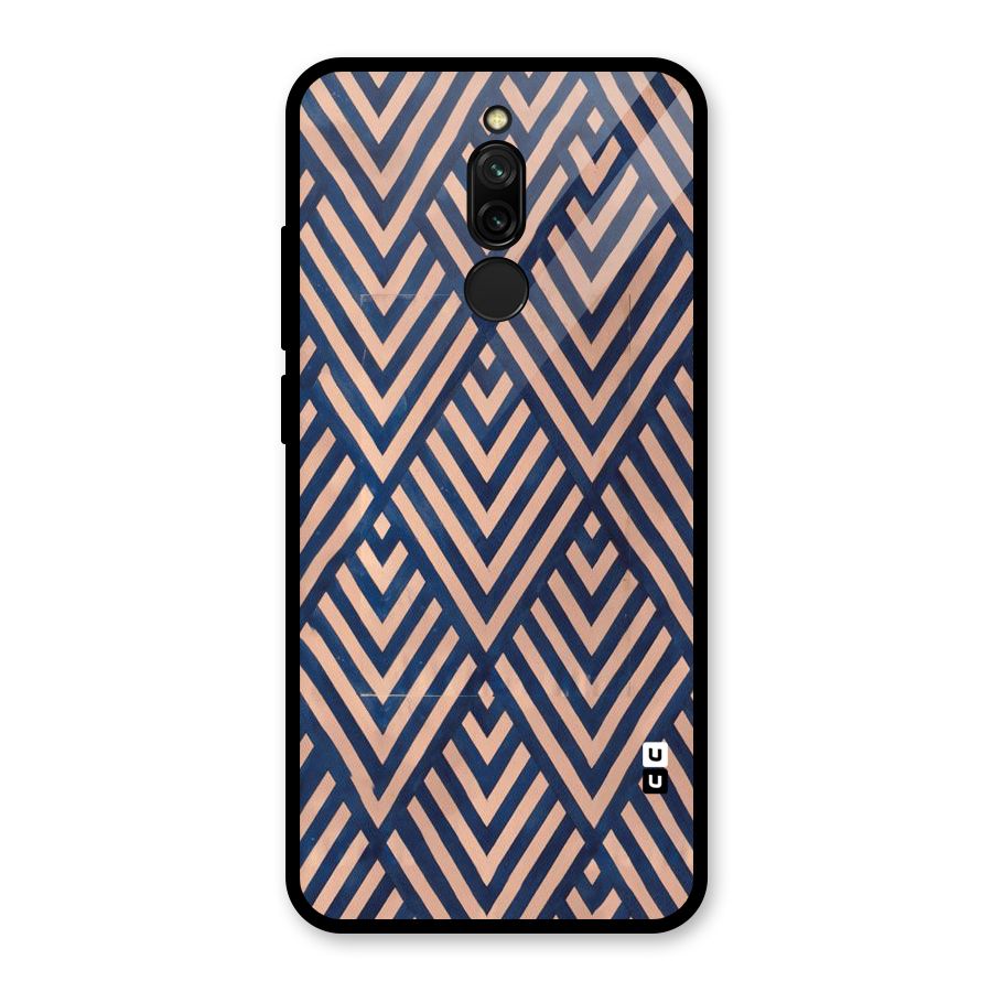 Blue Peach Glass Back Case for Redmi 8