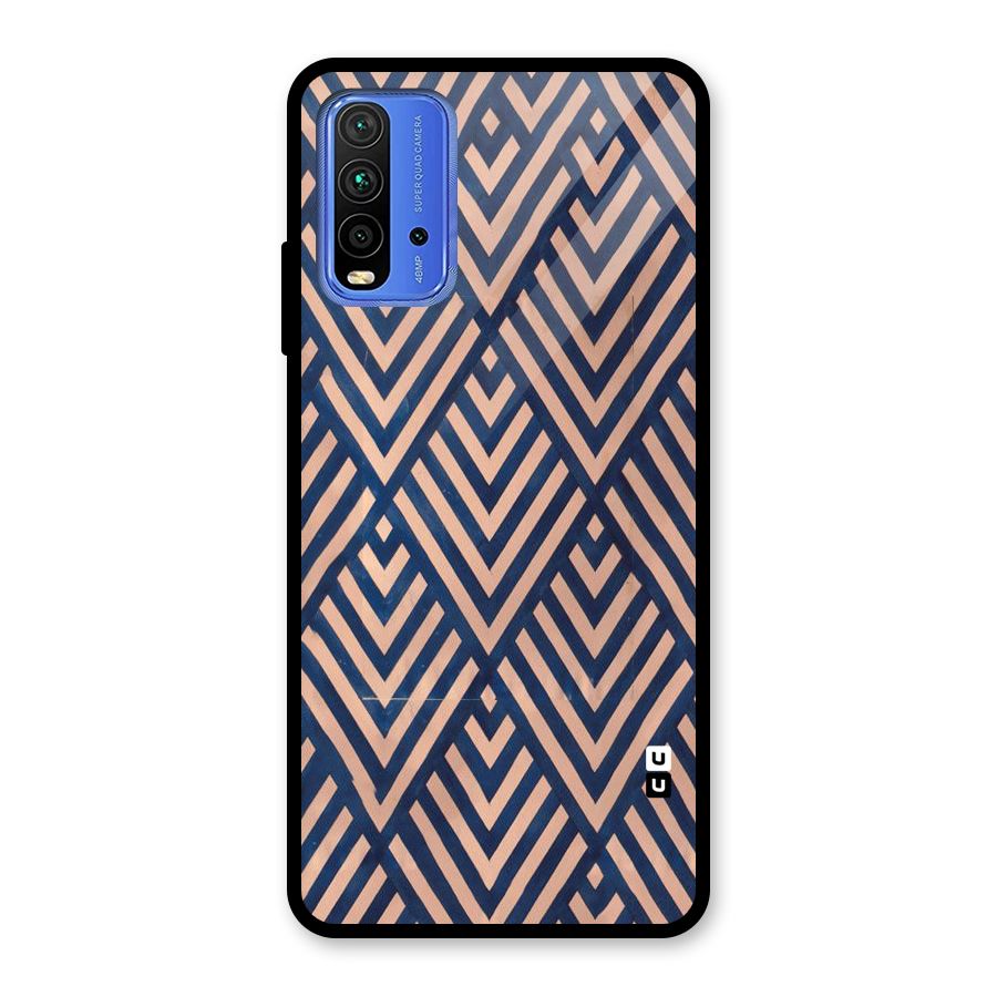 Blue Peach Glass Back Case for Redmi 9 Power
