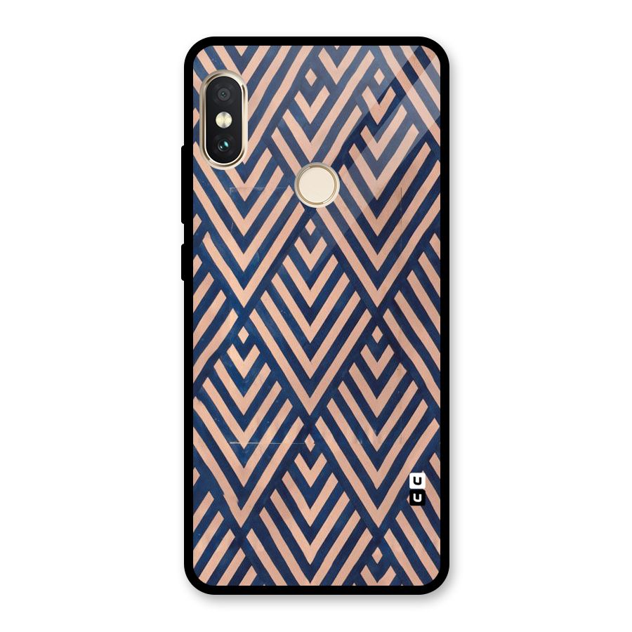 Blue Peach Glass Back Case for Redmi Note 5 Pro