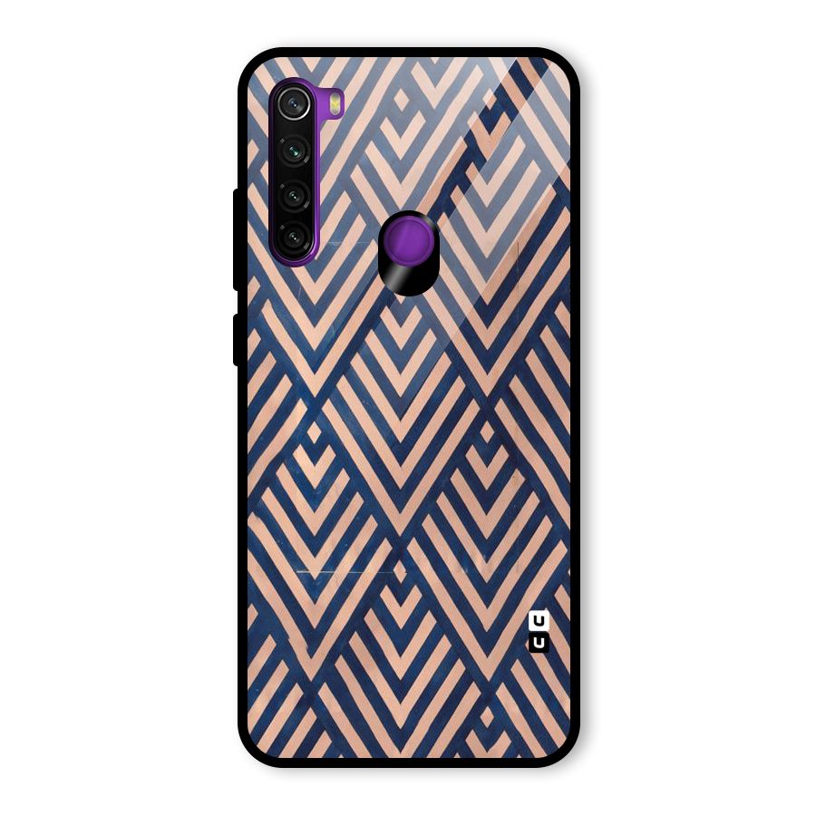 Blue Peach Glass Back Case for Redmi Note 8