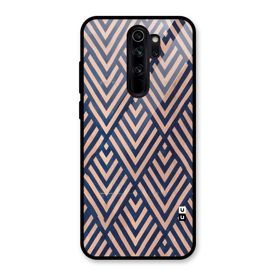 Blue Peach Glass Back Case for Redmi Note 8 Pro