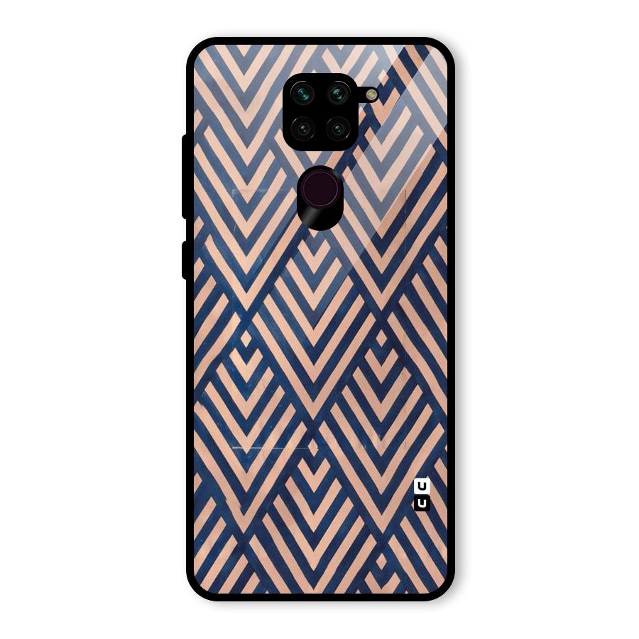 Blue Peach Glass Back Case for Redmi Note 9