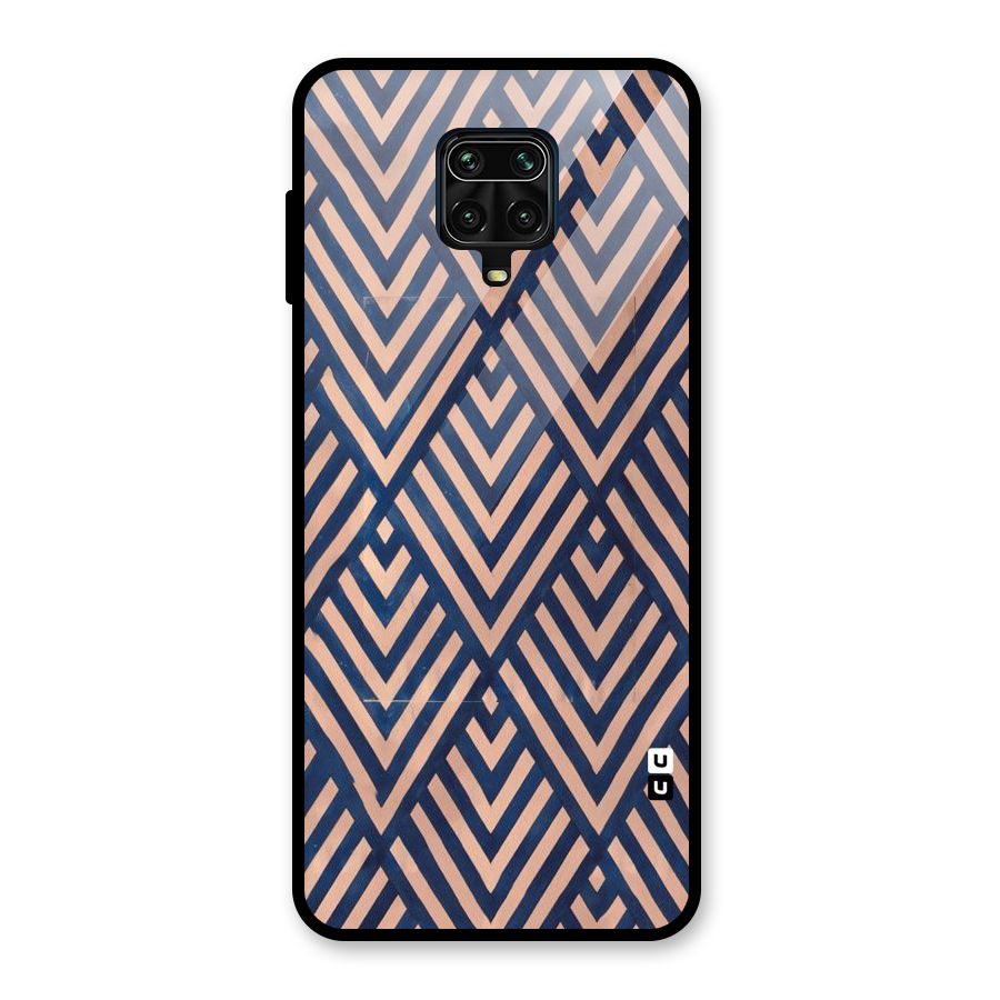 Blue Peach Glass Back Case for Redmi Note 9 Pro