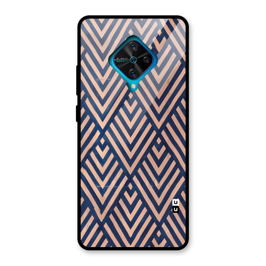 Blue Peach Glass Back Case for Vivo S1 Pro