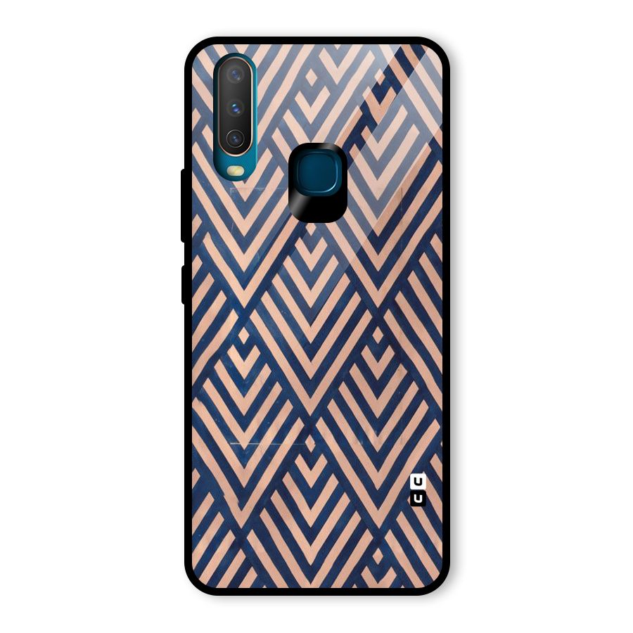 Blue Peach Glass Back Case for Vivo U10