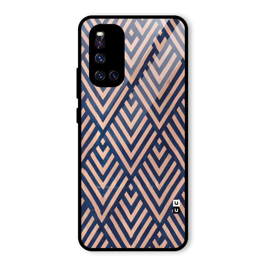 Blue Peach Glass Back Case for Vivo V19