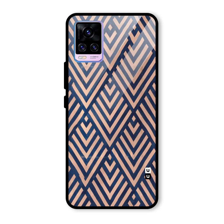 Blue Peach Glass Back Case for Vivo V20 Pro