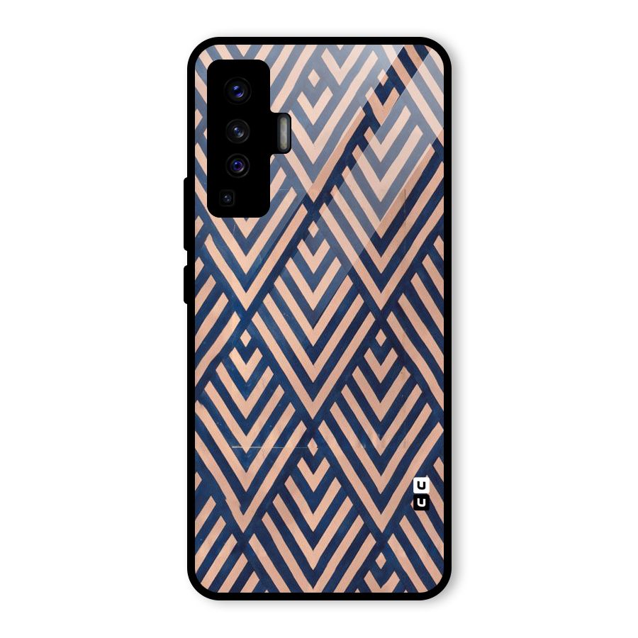 Blue Peach Glass Back Case for Vivo X50