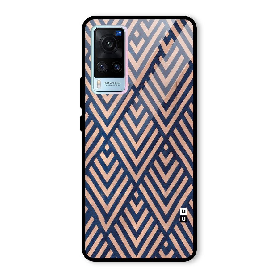 Blue Peach Glass Back Case for Vivo X60