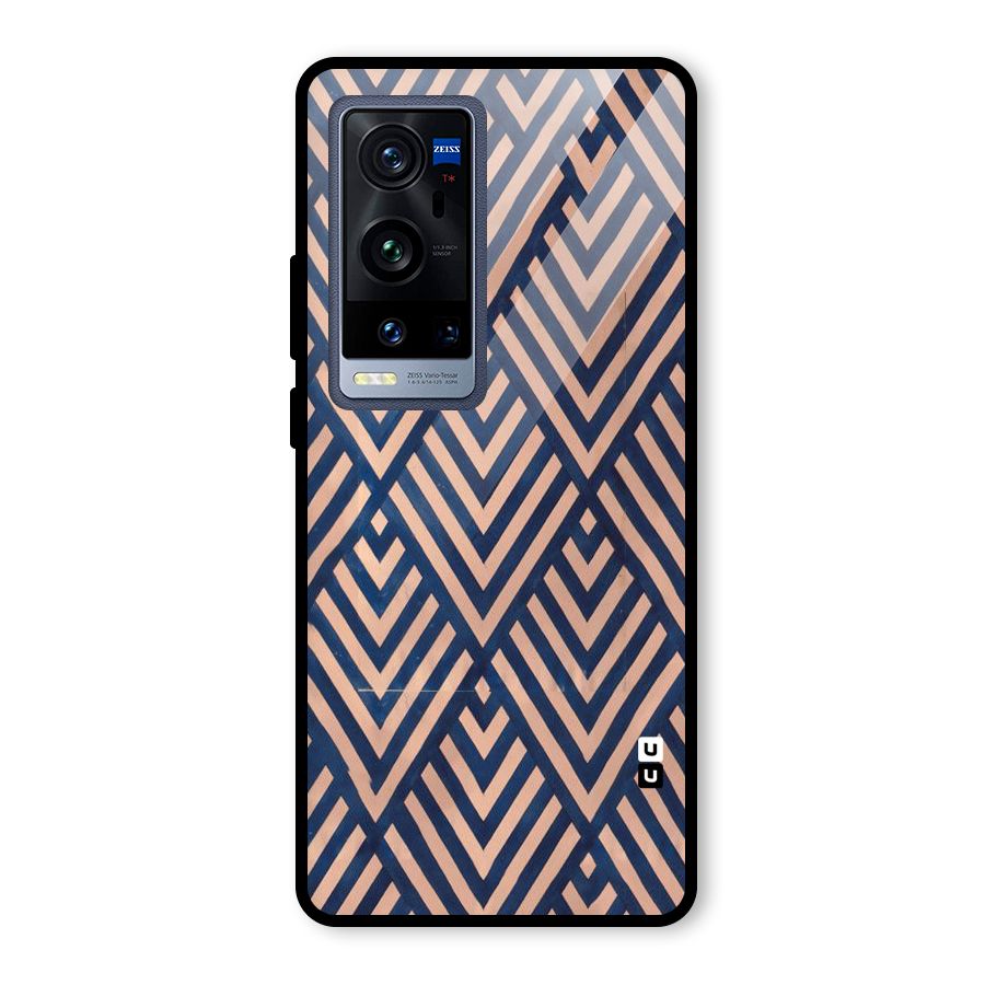 Blue Peach Glass Back Case for Vivo X60 Pro Plus