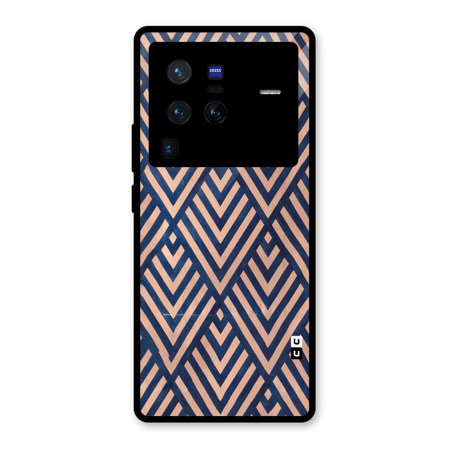 Blue Peach Glass Back Case for Vivo X80 Pro
