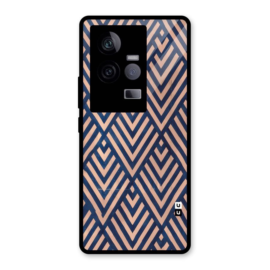 Blue Peach Glass Back Case for Vivo iQOO 11 5G