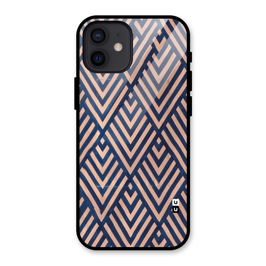 Blue Peach Glass Back Case for iPhone 12