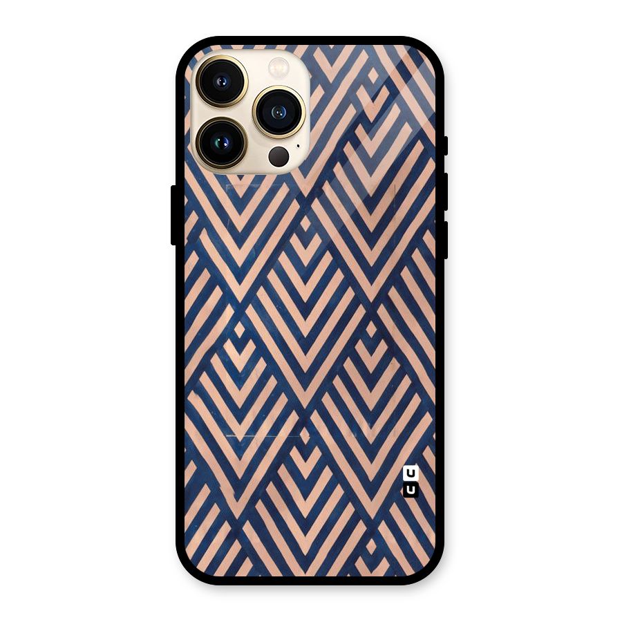 Blue Peach Glass Back Case for iPhone 13 Pro Max