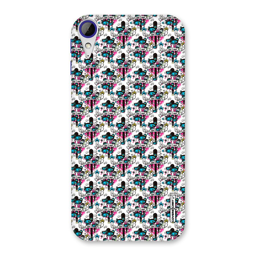 Blue Pink Pattern Back Case for Desire 830