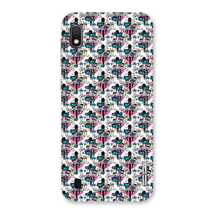 Blue Pink Pattern Back Case for Galaxy A10