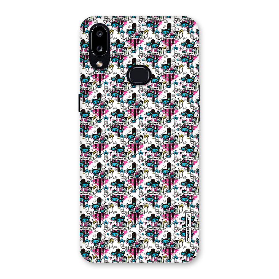 Blue Pink Pattern Back Case for Galaxy A10s