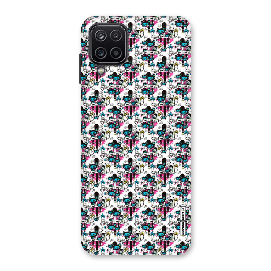 Blue Pink Pattern Back Case for Galaxy A12