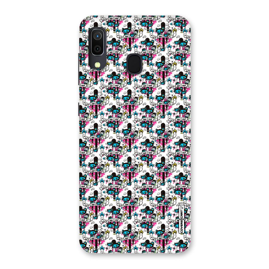 Blue Pink Pattern Back Case for Galaxy A30