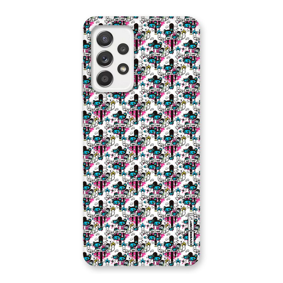 Blue Pink Pattern Back Case for Galaxy A52