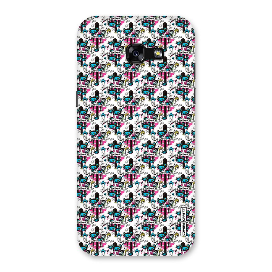 Blue Pink Pattern Back Case for Galaxy A5 2017