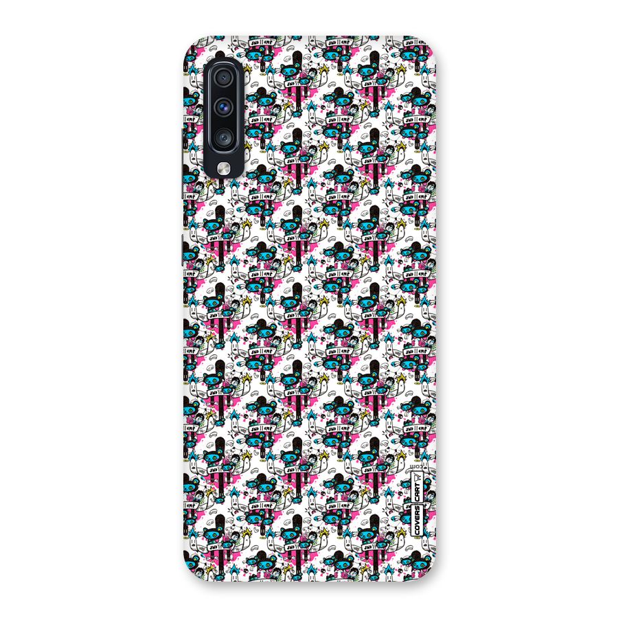 Blue Pink Pattern Back Case for Galaxy A70