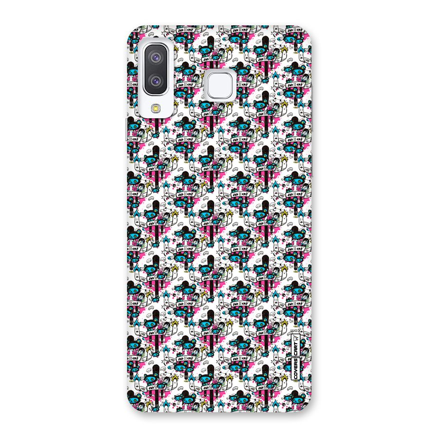 Blue Pink Pattern Back Case for Galaxy A8 Star