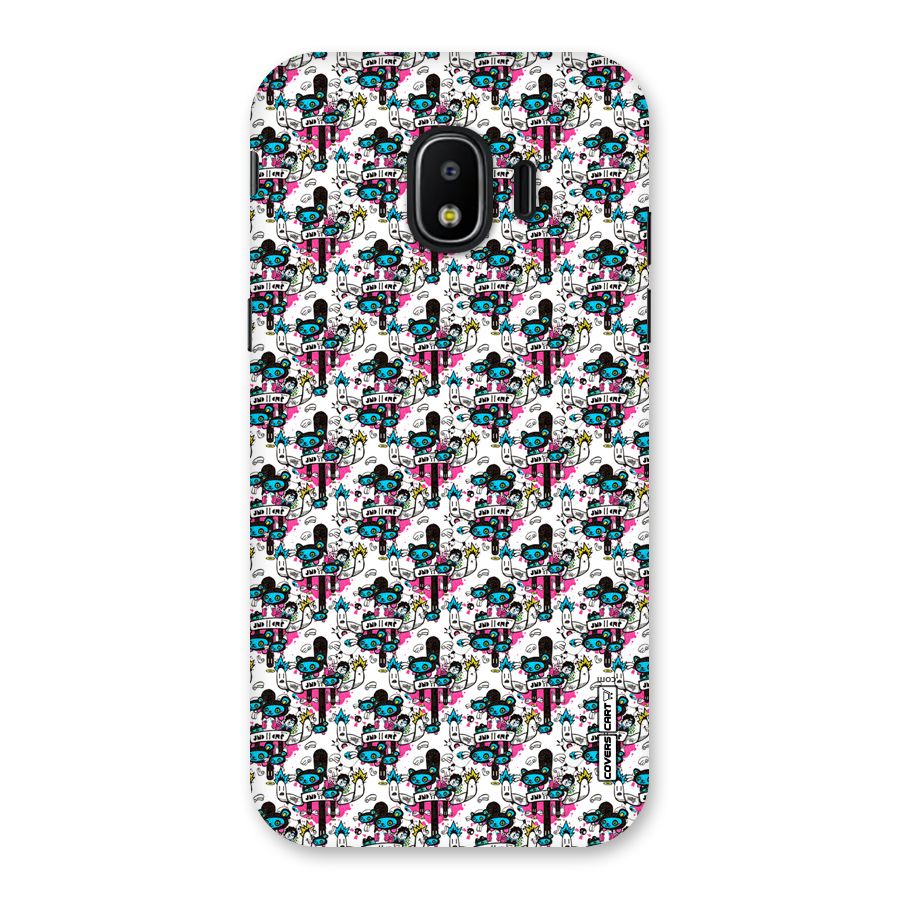 Blue Pink Pattern Back Case for Galaxy J2 Pro 2018