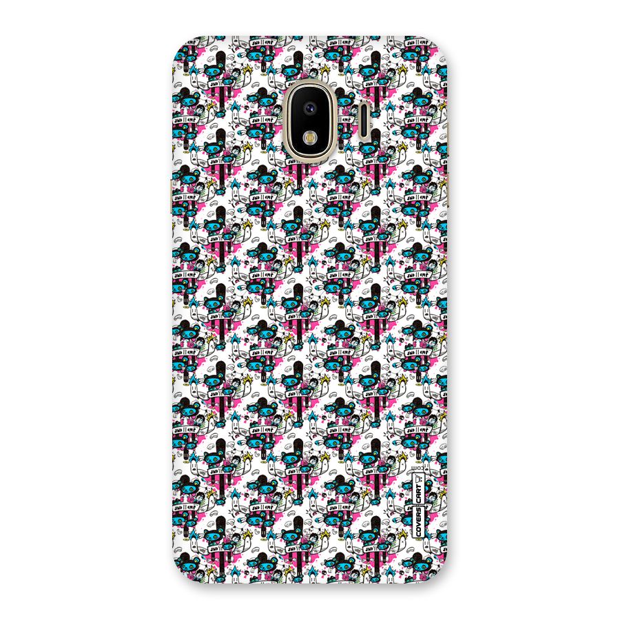 Blue Pink Pattern Back Case for Galaxy J4