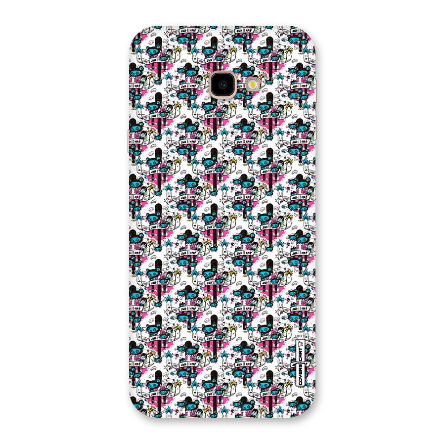 Blue Pink Pattern Back Case for Galaxy J4 Plus