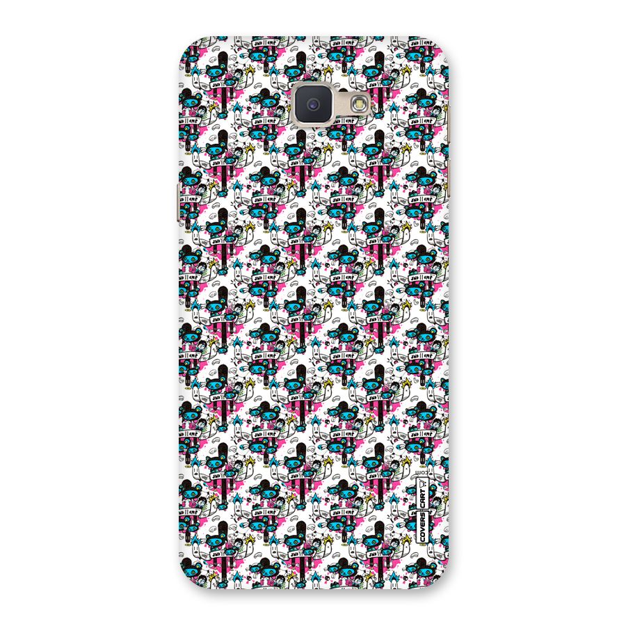 Blue Pink Pattern Back Case for Galaxy J5 Prime