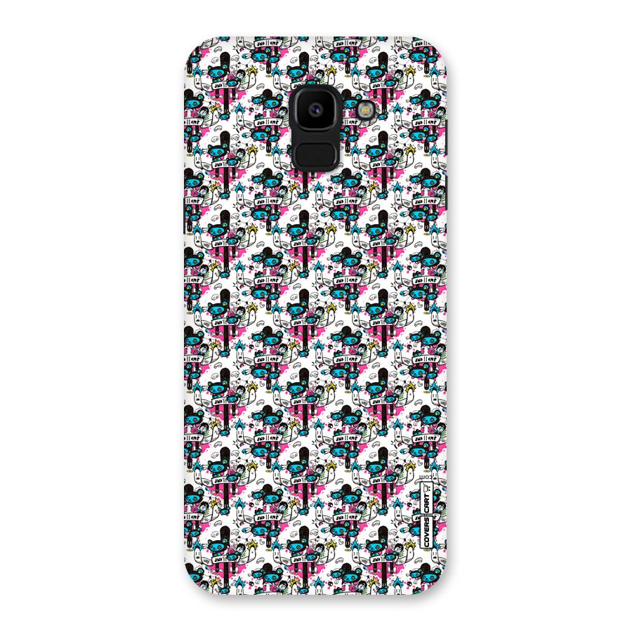 Blue Pink Pattern Back Case for Galaxy J6