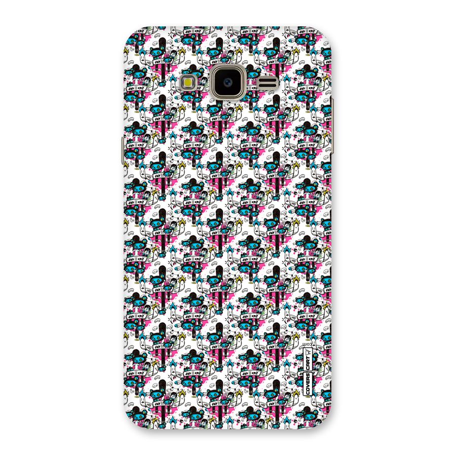 Blue Pink Pattern Back Case for Galaxy J7 Nxt