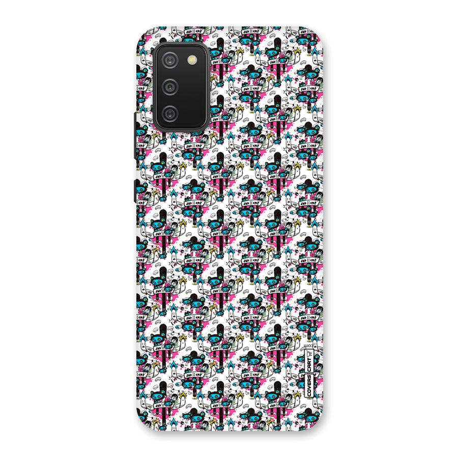 Blue Pink Pattern Back Case for Galaxy M02s
