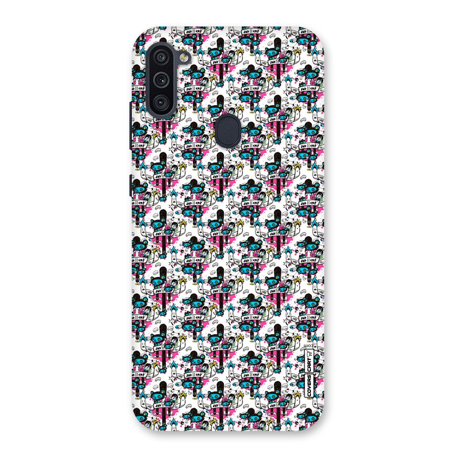 Blue Pink Pattern Back Case for Galaxy M11