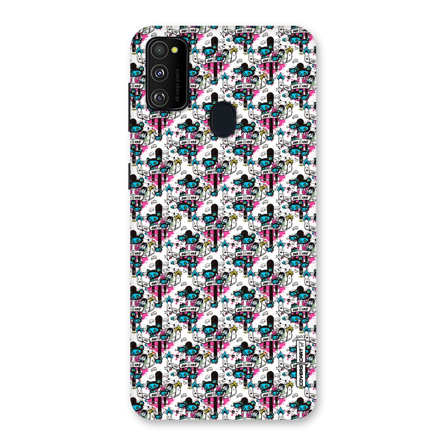 Blue Pink Pattern Back Case for Galaxy M30s