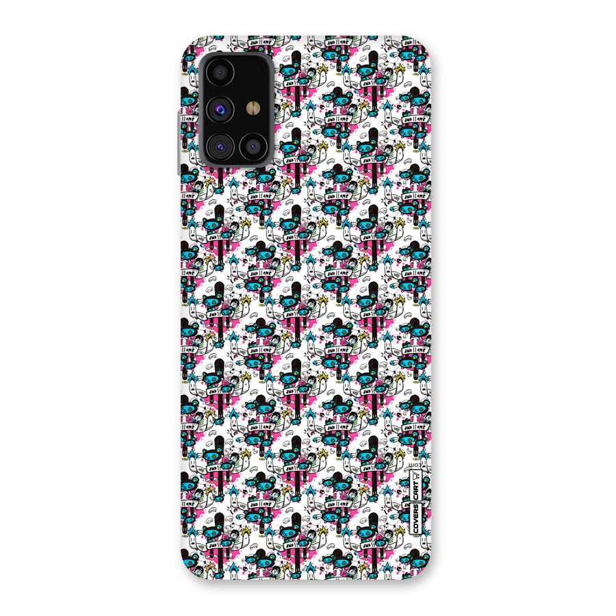 Blue Pink Pattern Back Case for Galaxy M31s