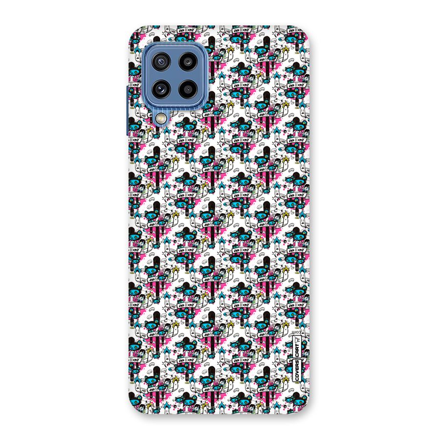 Blue Pink Pattern Back Case for Galaxy M32