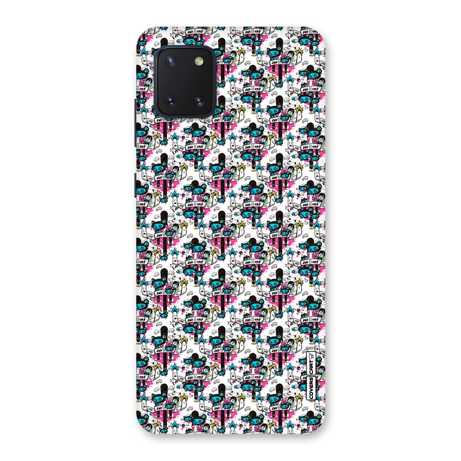 Blue Pink Pattern Back Case for Galaxy Note 10 Lite