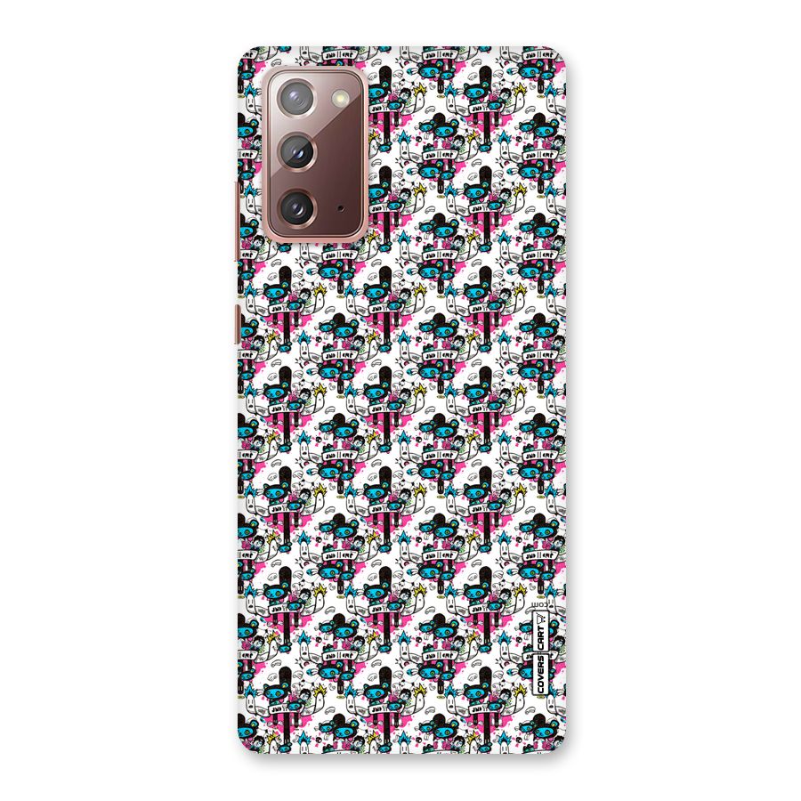 Blue Pink Pattern Back Case for Galaxy Note 20