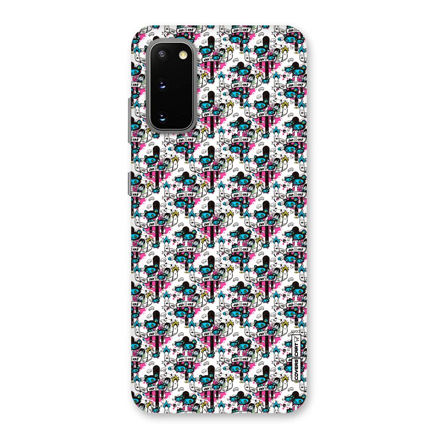 Blue Pink Pattern Back Case for Galaxy S20