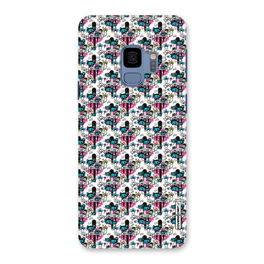Blue Pink Pattern Back Case for Galaxy S9