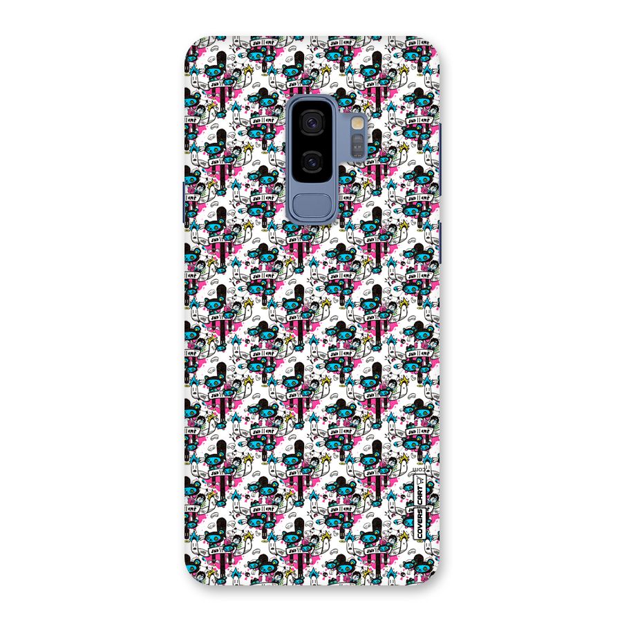 Blue Pink Pattern Back Case for Galaxy S9 Plus