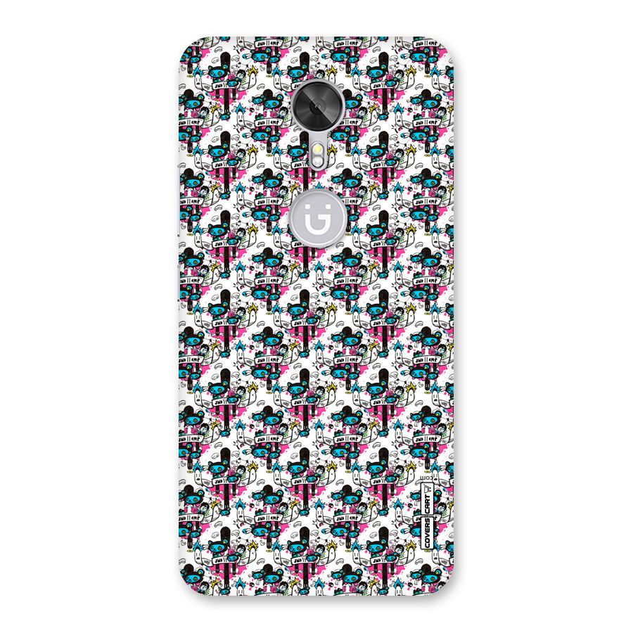 Blue Pink Pattern Back Case for Gionee A1