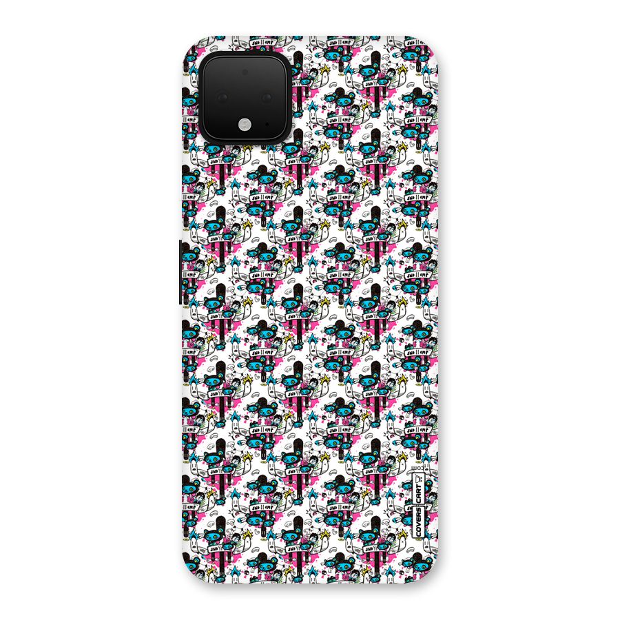 Blue Pink Pattern Back Case for Google Pixel 4 XL
