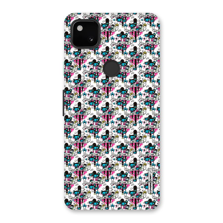 Blue Pink Pattern Back Case for Google Pixel 4a