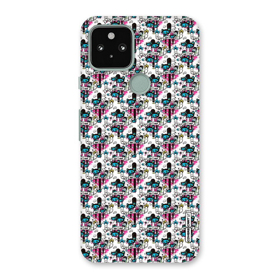 Blue Pink Pattern Back Case for Google Pixel 5