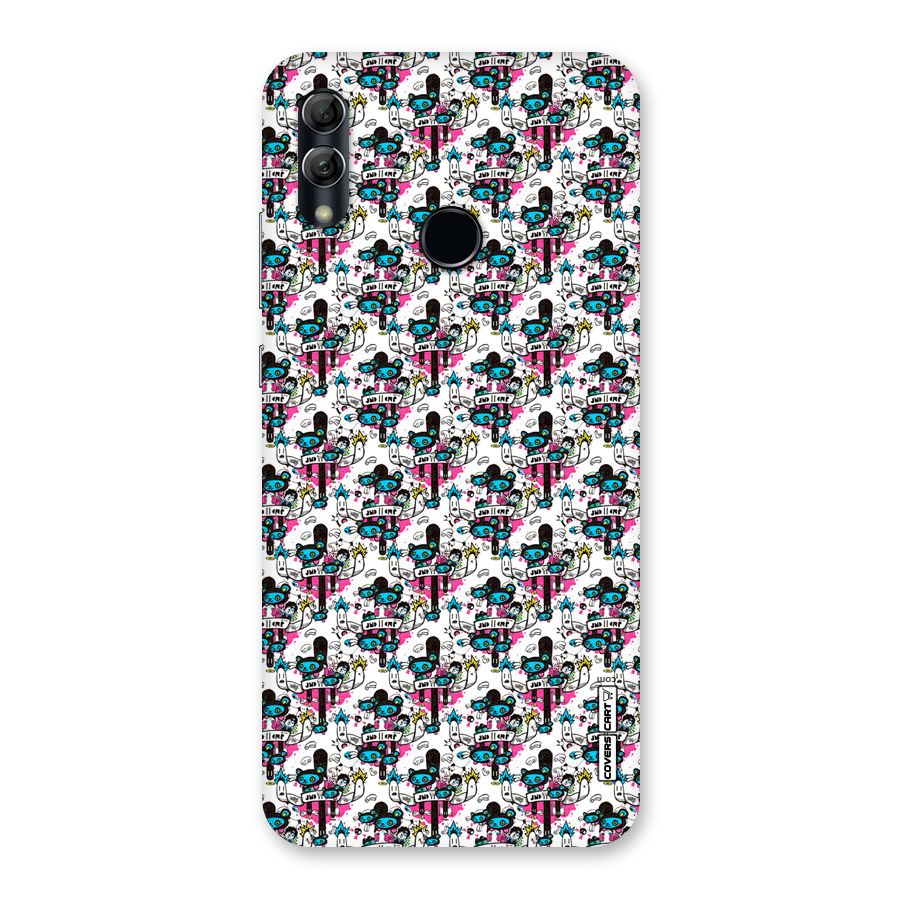 Blue Pink Pattern Back Case for Honor 10 Lite