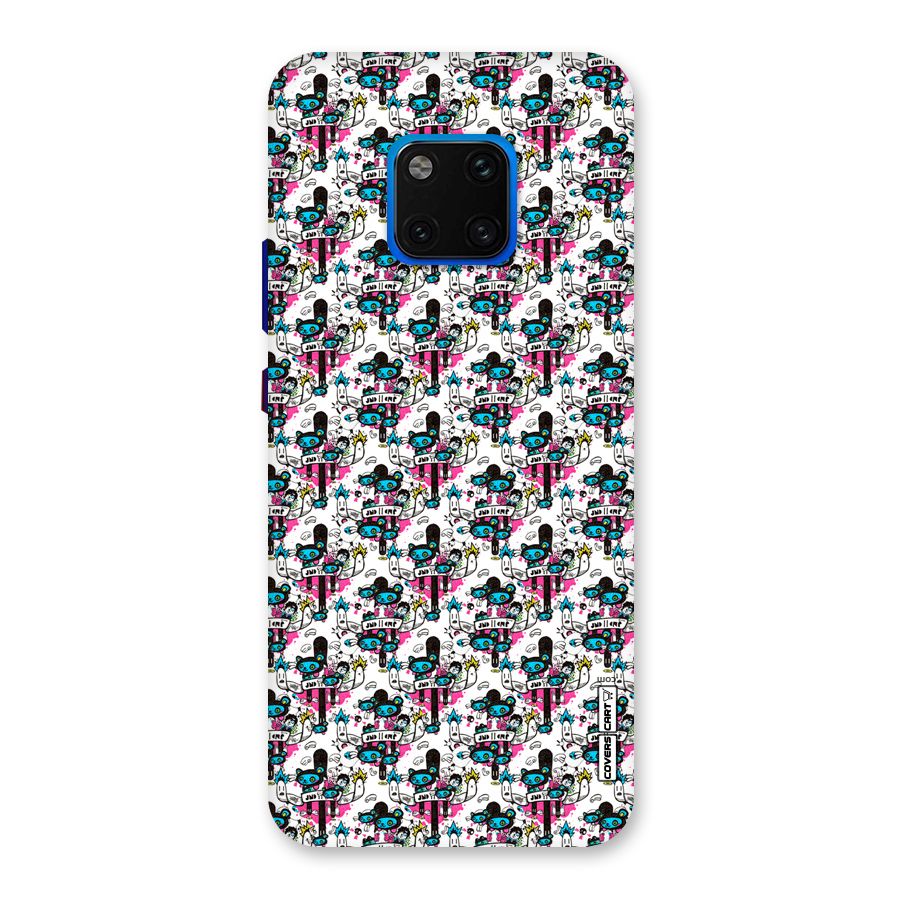 Blue Pink Pattern Back Case for Huawei Mate 20 Pro